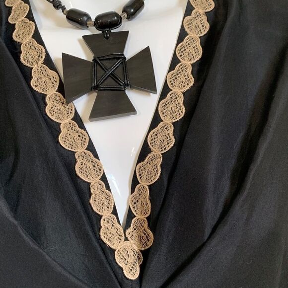 ‎Yoanna Baraschi 100% silk embroidered top - S - Picture 4 of 8